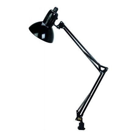 Lite Source Black Functional Clamp On Lamp From The Swing Arm Collection LS-105BLK